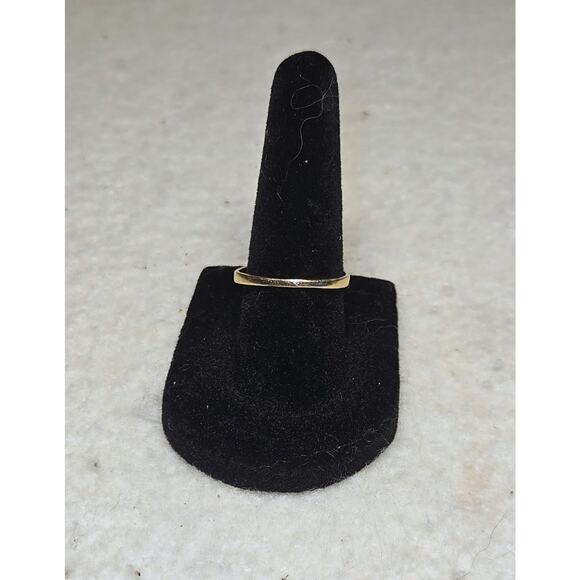 Vintage 10K Yellow Gold Opal Ring Size 6.25 – Oval White Opal Art Deco Style Set - Picture 2 of 4